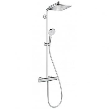 Hansgrohe Crometta E Showerpipe 240 1jet with thermostat