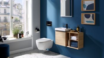 Geberit iCon wall-hung WC set, washdown, shrouded, Rimfree, with WC seat - Image 2