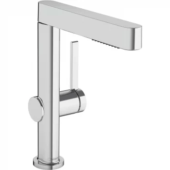 Hansgrohe Finoris Single lever basin mixer 230 with pull-out spray, 2jet and push-open waste set