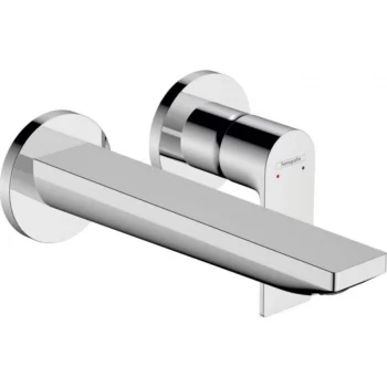 Hansgrohe Rebris E Single lever basin mixer for concealed installation wall-mounted with spout 20 cm