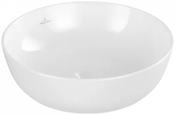 Artis Surface-mounted washbasin, 430 x 430 x 130 mm, White Alpin, without overflow