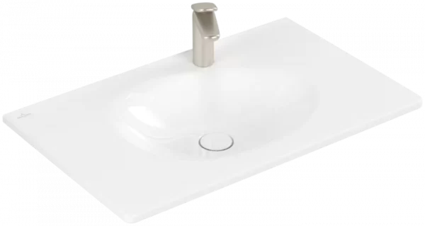 Villeroy & Boch Antao Vanity washbasin, 800 x 500 x 150 mm, White Alpin CeramicPlus, with concealed overflow