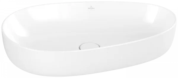 Villeroy & Boch Antao Surface-mounted washbasin, 650 x 400 x 146 mm, White Alpin CeramicPlus, without overflow