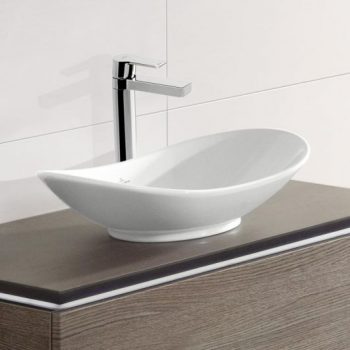 Villeroy & Boch My Nature Surface-mounted washbasin, 610 x 360 x 150 mm, White Alpin CeramicPlus, without overflow - Image 2