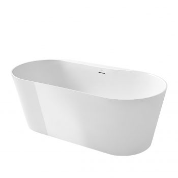 Roca Raina Stonex® oval bathtub with drain