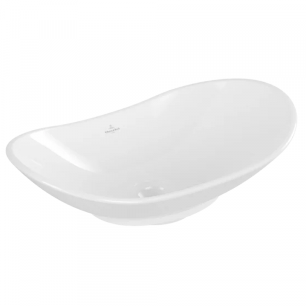 Villeroy & Boch My Nature Surface-mounted washbasin, 610 x 360 x 150 mm, White Alpin CeramicPlus, without overflow