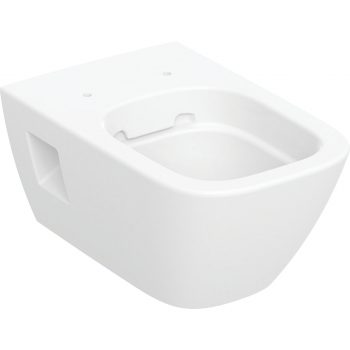 Geberit Selnova Square wall-hung WC, Premium, washdown, semi-shrouded, Rimfree