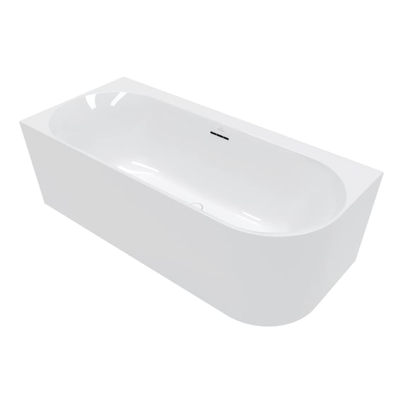 Villeroy & Boch Loop & Friends Back-to-wall bath for left corner installation OVAL, 1800 x 800 mm, White Alpin