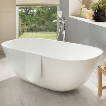 Villeroy & Boch Theano Free-standing bath Original Edition, 1550 x 750 mm, Stone White - Image 2