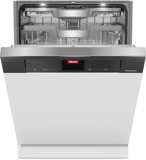 Semi-integrated dishwasher